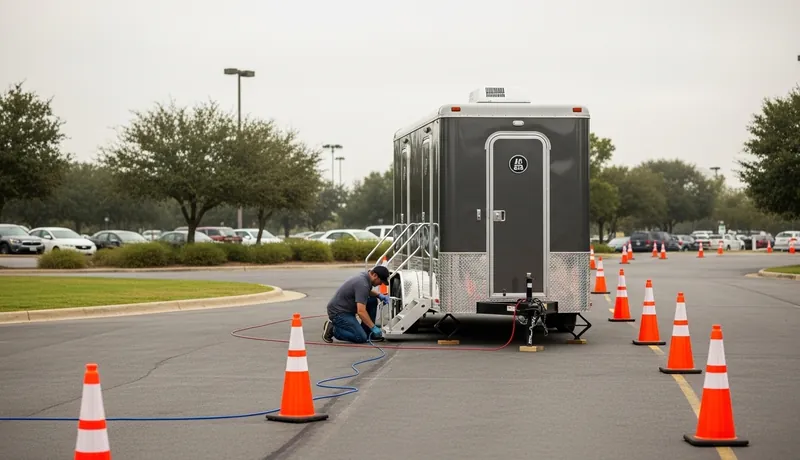 Restroom Trailer Setup Atlanta GA